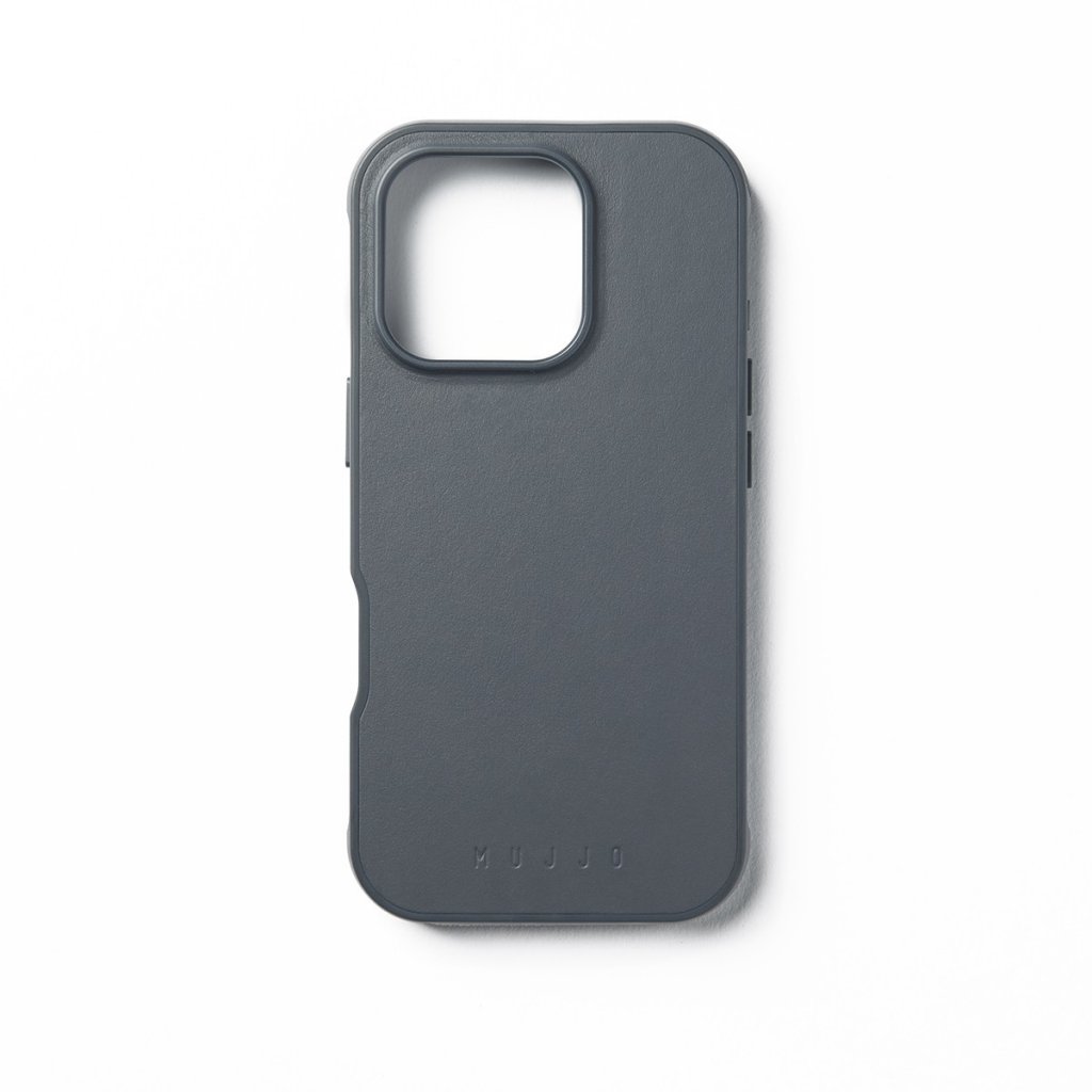 Mujjo Shield Case for iPhone 16 Pro - Steel Blue