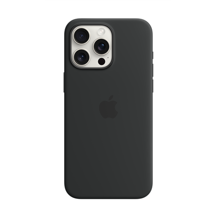 Dėkliukas iPhone 15 Pro Max Silicone Case with MagSafe - Black
