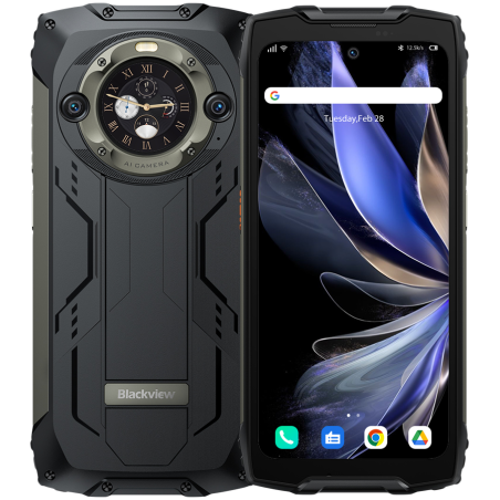 Blackview BV9300Pro 6.7" FHD+ 120Hz GORILLA GLASS 5, 12GB+256GB, Helio G99, 15080mAh+33W, 100LM Flashlight CAM 64MP+32MP IP68/IP69K Waterproof NFC Fingerprint Android 13, Black|BV9300PRO12_BL