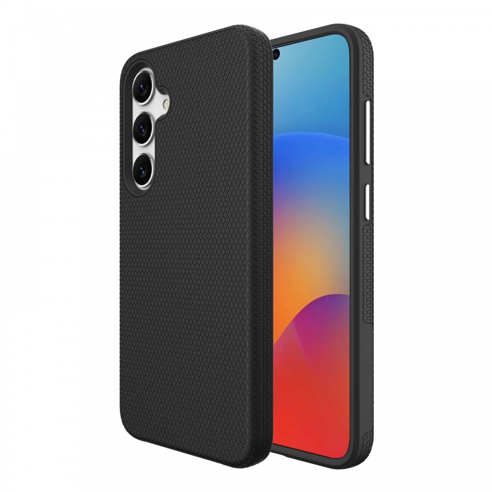 Juodas dėklas "Perfectionists Triangle Case" telefonui Samsung Galaxy A55 5G