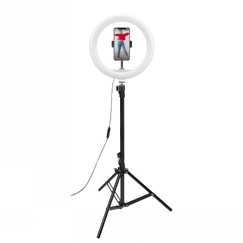 CELLY RING PROFESSIONAL TRIPOD WITH LIGHT|CLICKRINGUSBBK