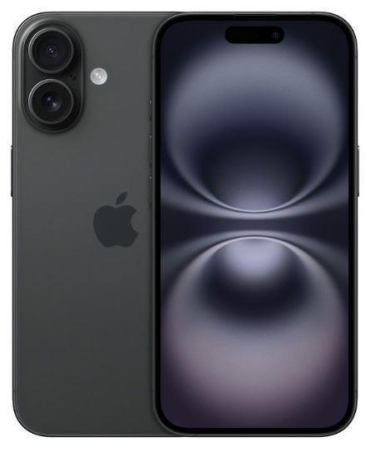 MOBILE PHONE IPHONE 16/128GB BLACK MYE73 APPLE|MYE73QN/A
