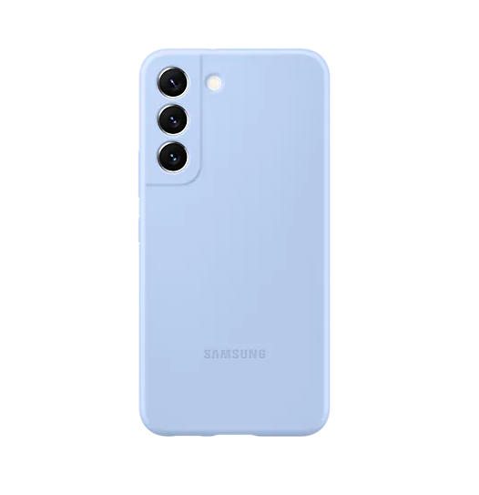 Dėkliukas SAMSUNG Galaxy S22 2022, nugarėlė, silikoninis, Sky Blue