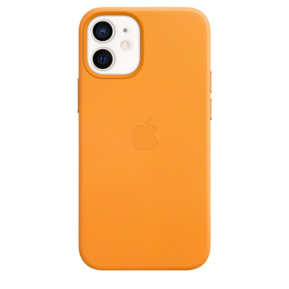 Dėkliukas APPLE iPhone 12 mini, nugarėlė, odinė, California Poppy
