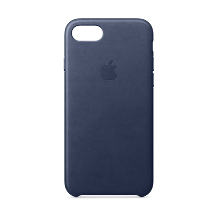 Dėkliukas APPLE iPhone SE/8/7,nugarėlė, odinis, tamsiai mėlynas