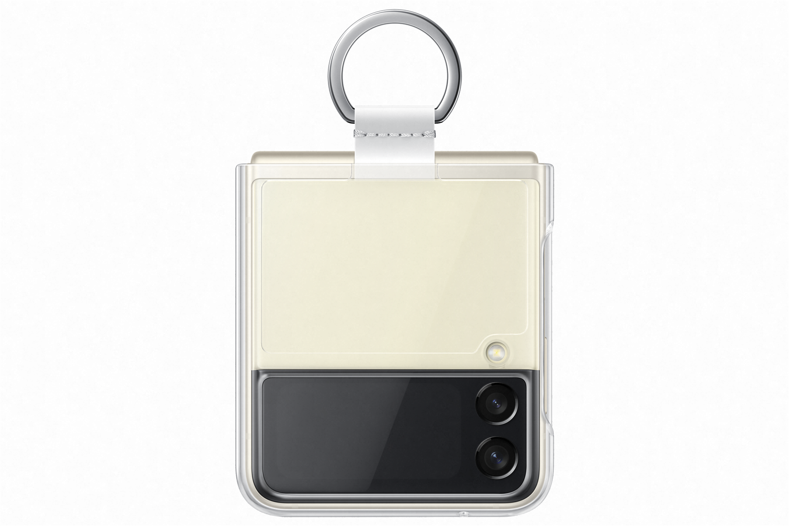 Dėkliukas SAMSUNG Galaxy Flip3 nugarėlė, skaidrus, Black