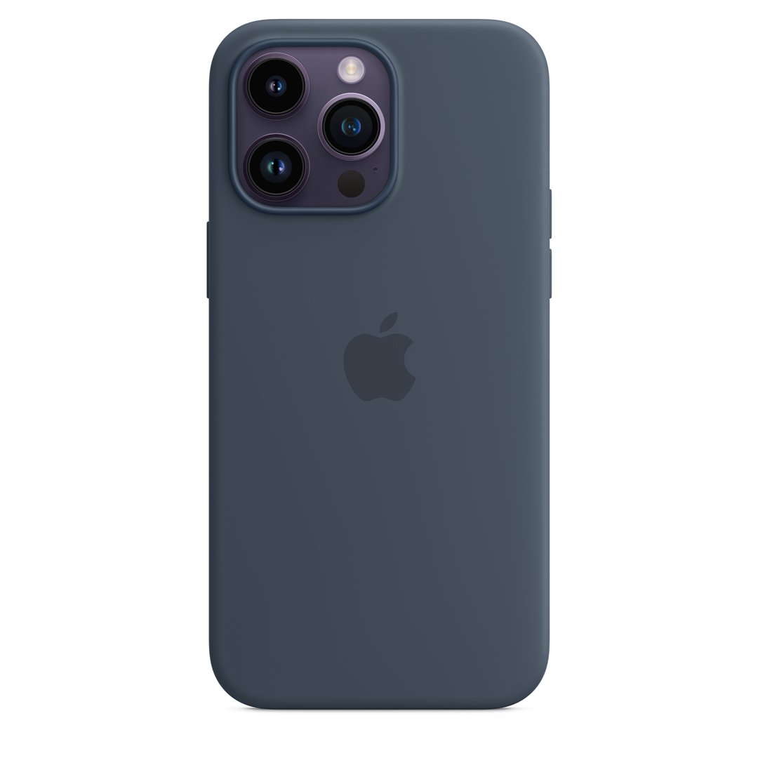 Dėkliukas APPLE iPhone 14 Pro Max Silicone Case with MagSafe - Storm Blue