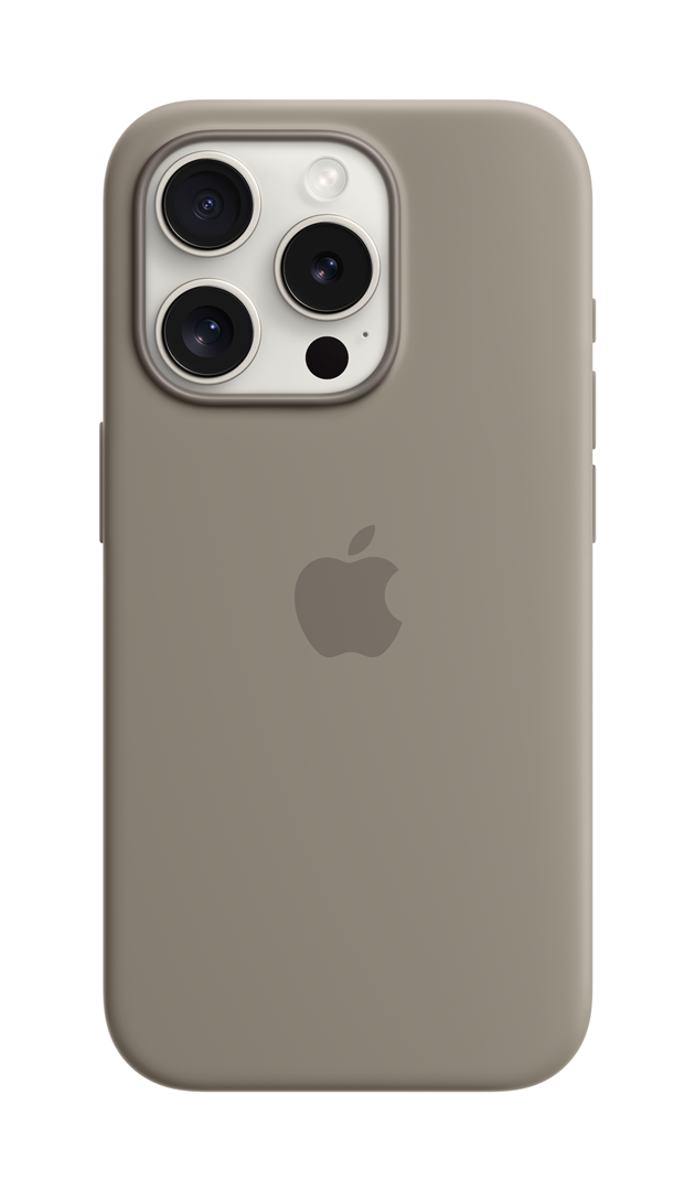 Dėkliukas iPhone 15 Pro Silicone Case with MagSafe - Clay