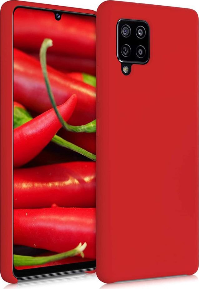 Hurtel Silicone Case Flexible silicone case cover Samsung Galaxy A42 5G red