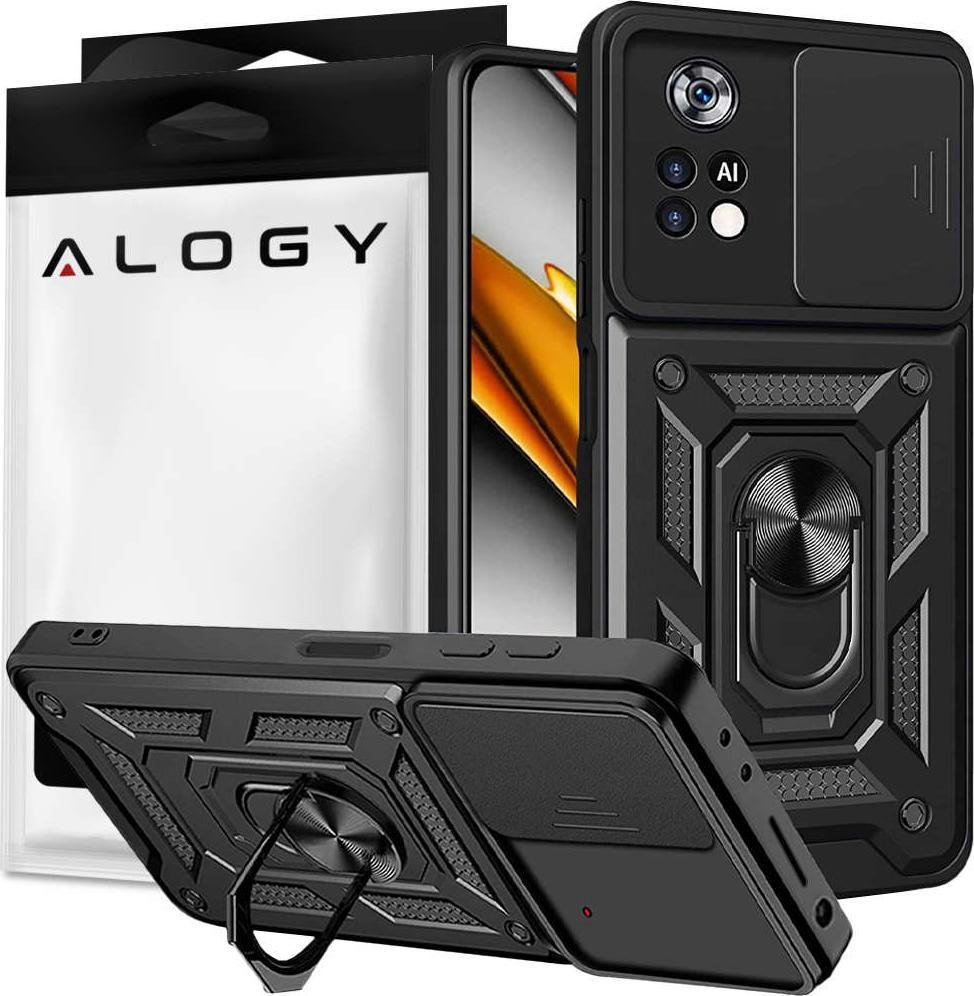 Alogy Alogy Camshield Stand Ring phone case with camera cover for Xiaomi Poco X4 Pro 5G universal