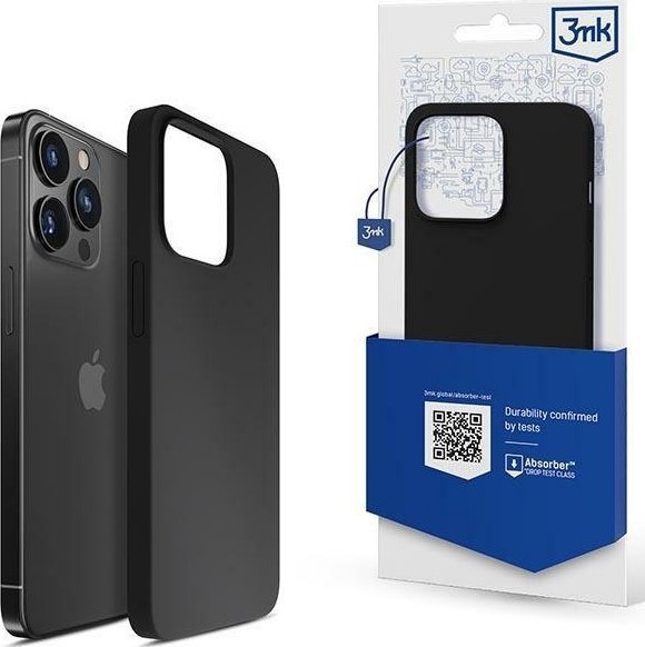 3MK 3MK Silicone Case iPhone 14 Pro Max 6.7" black/black