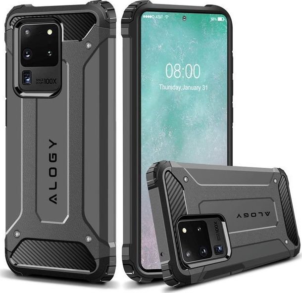 Alogy Phone case Alogy Hard Armor for Samsung Galaxy S20 Ultra silver universal