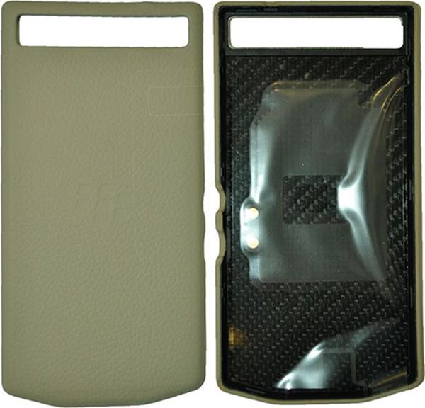 Blackberry Porsche Design Leather Battery Door Cover P9982 sand shell
