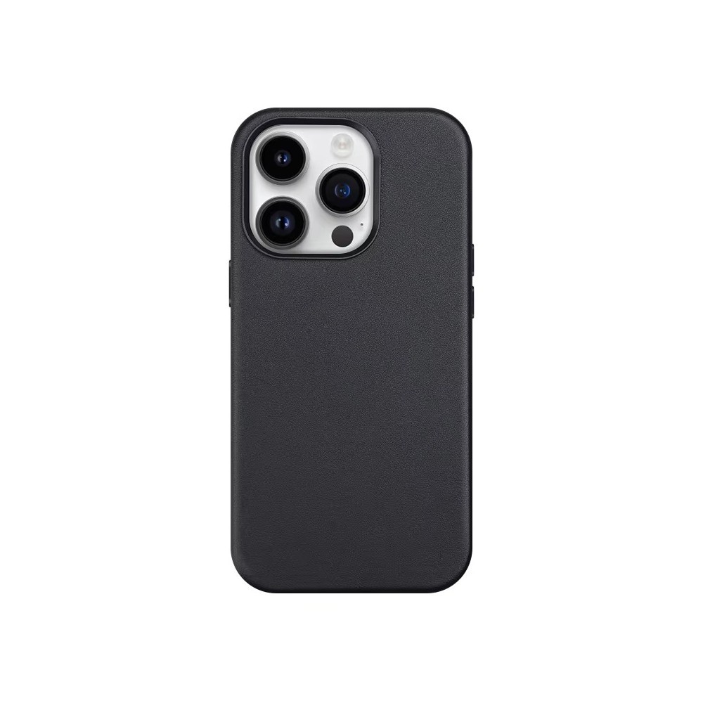 Juodas dėklas "Mag Leather Case" telefonui Apple iPhone 13 Pro