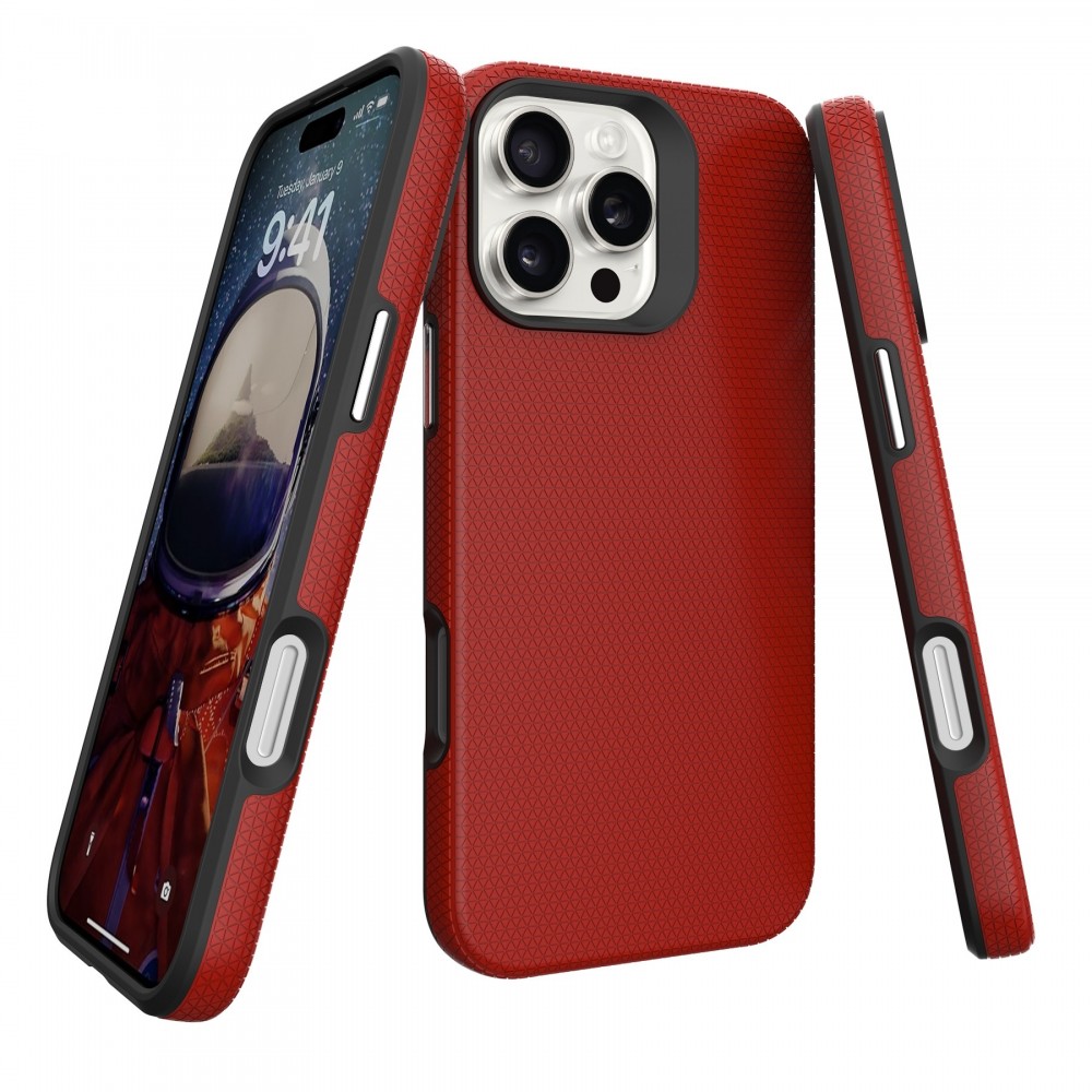 Raudonas dėklas "Perfectionists Triangle Mag Case" telefonui Apple iPhone 13 Pro
