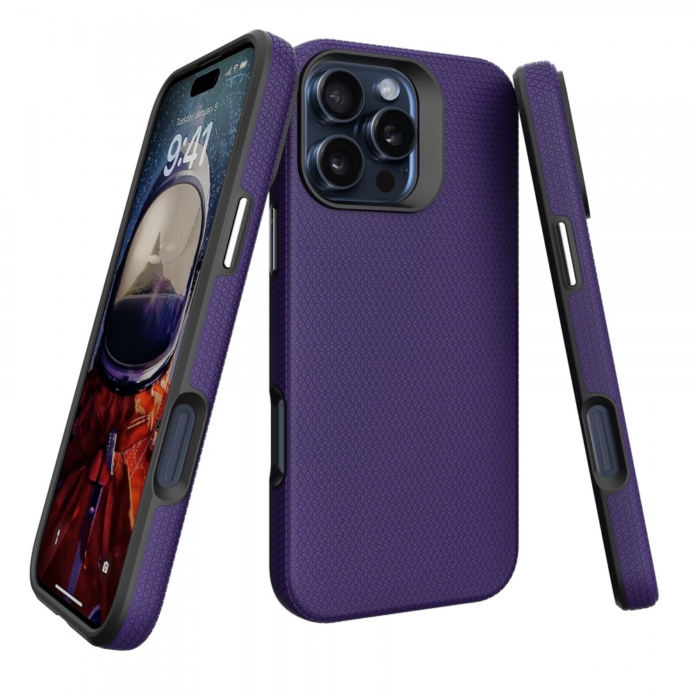 Violetinis dėklas "Perfectionists Triangle Mag Case" telefonui Apple iPhone 13 Pro