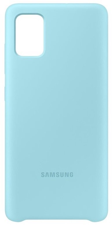 Dėkliukas SAMSUNG Galaxy A51 (2020), nugarėlė, silikoninis, melsva