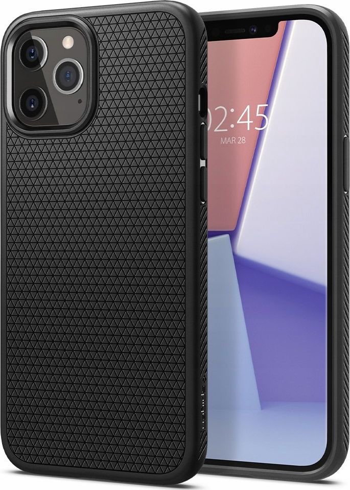 Spigen Spigen Liquid Air iPhone 12 mini 5.4" black mat/black matte ACS01744