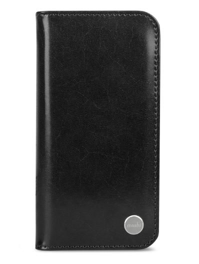 Dėkliukas MOSHI Overture iPhone XS Max, knygutė, Charcoal Black, juodas