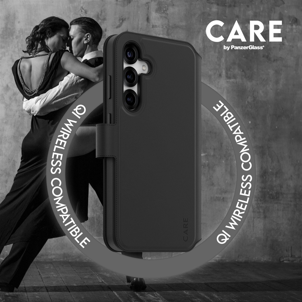 CARE by PanzerGlass Feature Case Tango Two-in-One Wallet Qi Compatible Samsung Galaxy S25 Plus