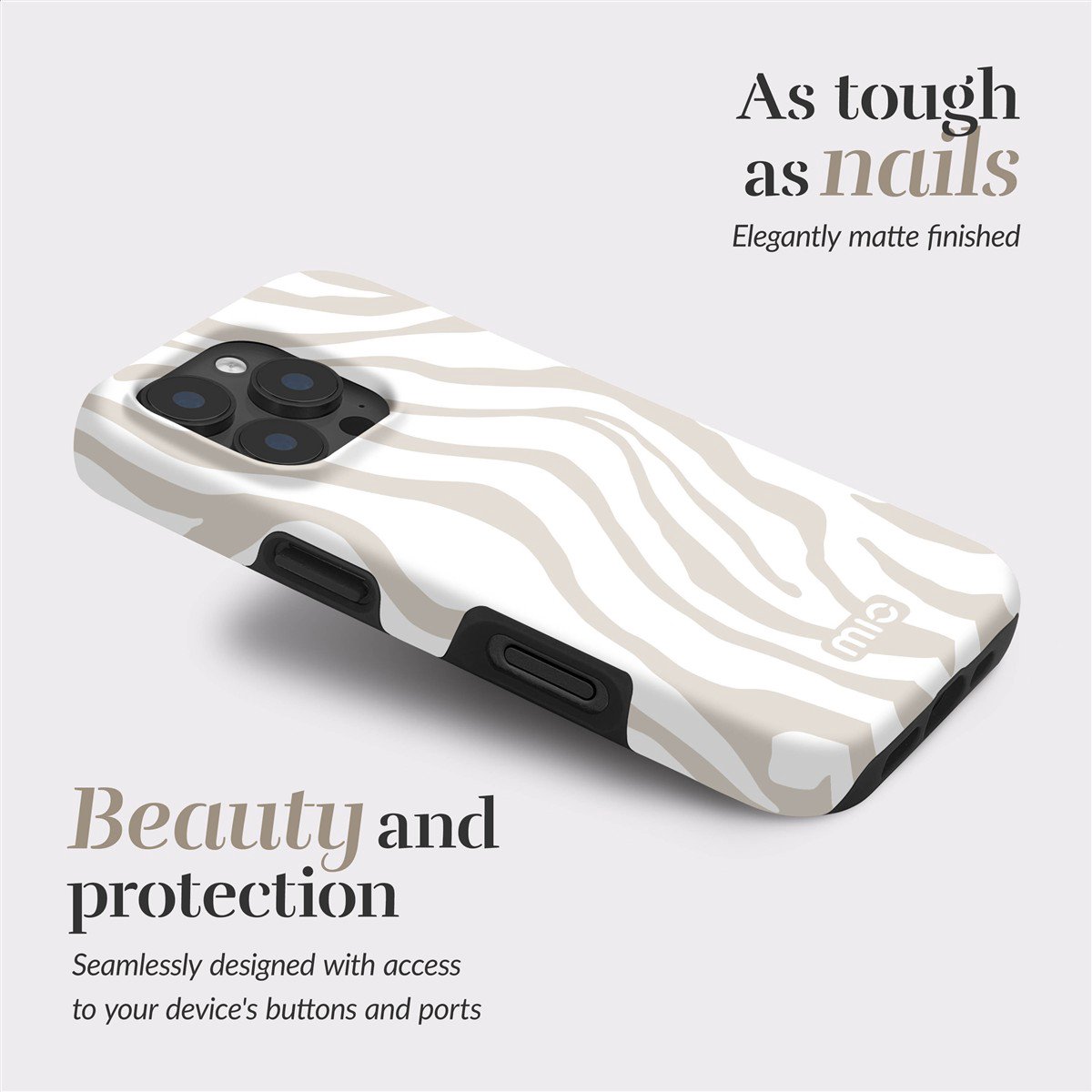 MIO Sandy Zebra Magsafe Case Compatible for Samsung S25 Ultra 5G