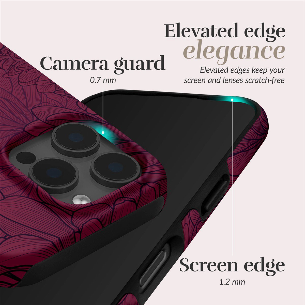 MIO Berry Blooms Magsafe Case Compatible for iPhone 16 Pro
