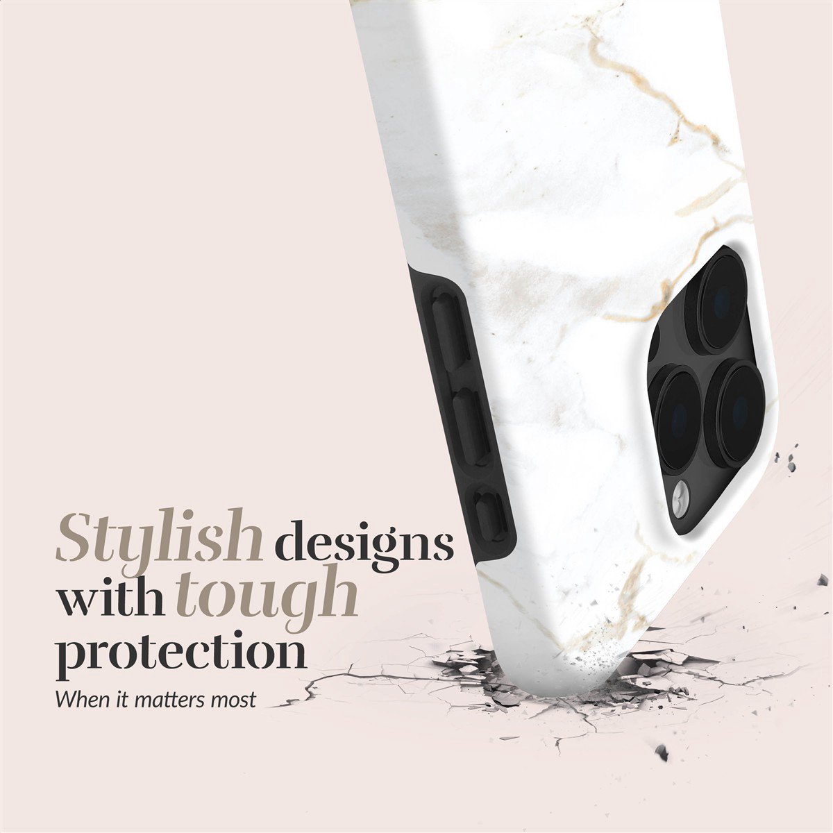 MIO White Marble Magsafe Case Compatible for Samsung S25 5G