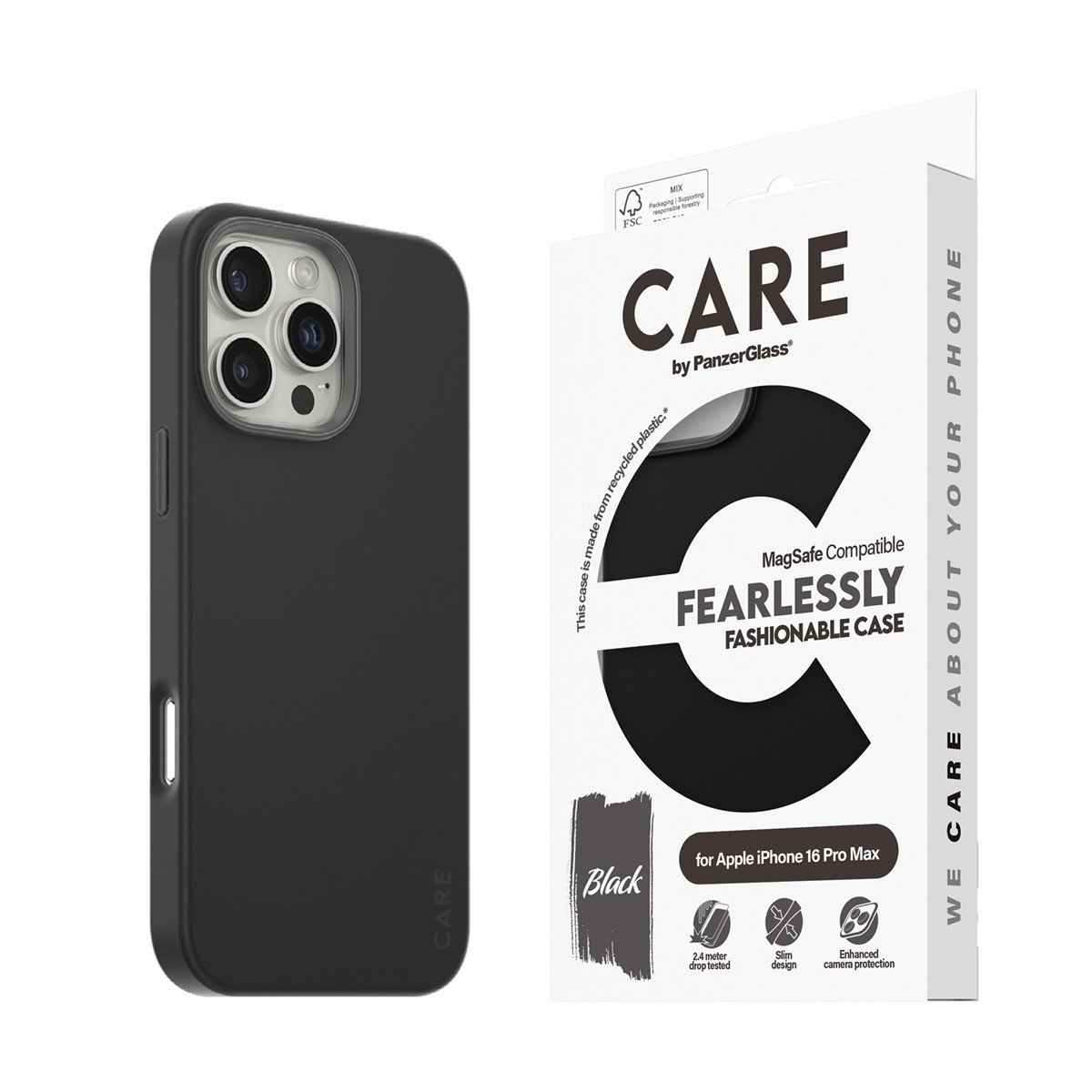CARE Fashion case with MagSafe iPhone 16 Pro Max, Black
