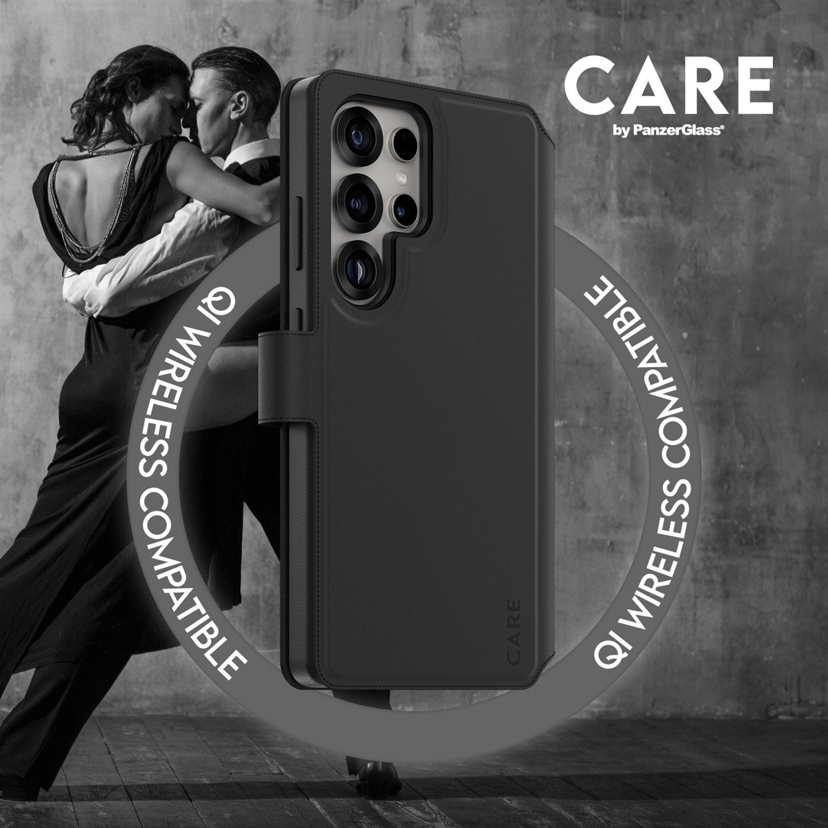 CARE by PanzerGlass Feature Case Tango Two-in-One Wallet Qi Compatible Samsung Galaxy S25 Ultra