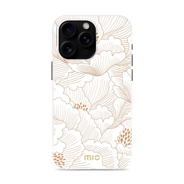 MIO White Roses Magsafe Compatible for iPhone 16 Pro Max