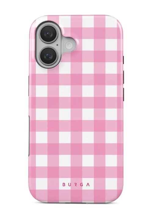 Dėkliukas BURGA iPhone 16, Magsafe, nugarėlė, Think Pink