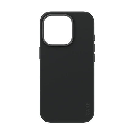 Dėkliukas CARE Fashionable Case  Back cover  Apple  iPhone 16 Pro  Recycled plastic  Black  Ma