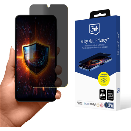 Dėkliukas 3MK  Silky Matt Privacy  Samsung  Galaxy A16  Black  Privacy film