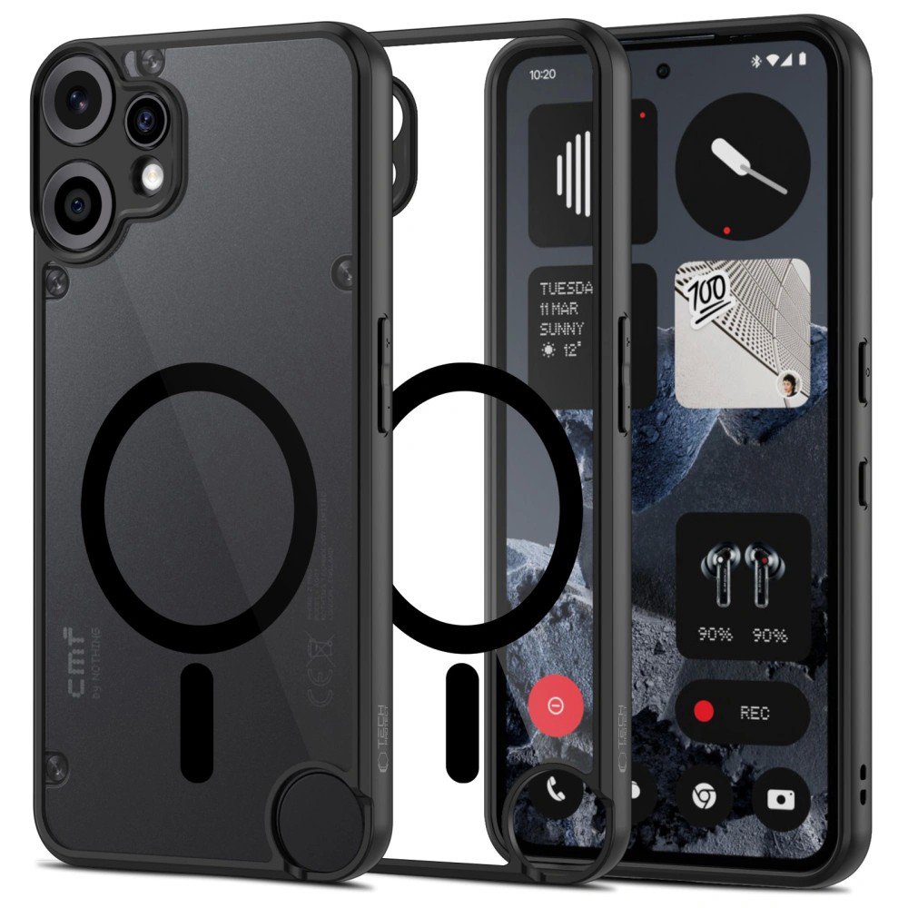 Dėklas Tech-Protect Magmat Magsafe Nothing CMF Phone 2 Pro juodas