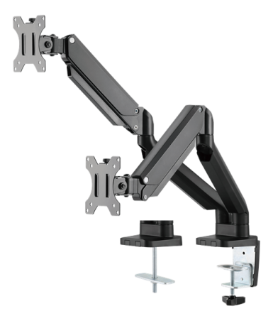Stalinis laikiklis DELTACO OFFICE su dujine spyruokle 17"-32", 1,5-8kg, 75x75-100x100DE / ARM-0351|ARM-0351