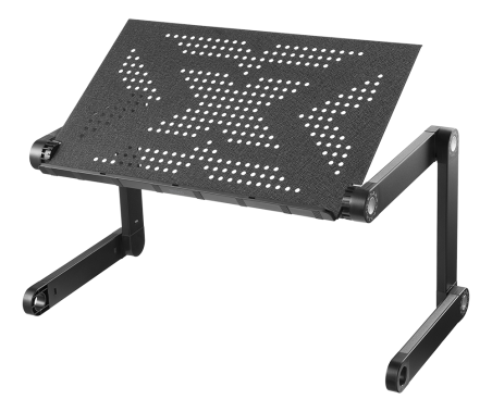 Nešiojamojo kompiuterio stalas DELTACO OFFICE mobilus, reguliuojamo aukščio, juodas / DELO-0305|DELO-0305