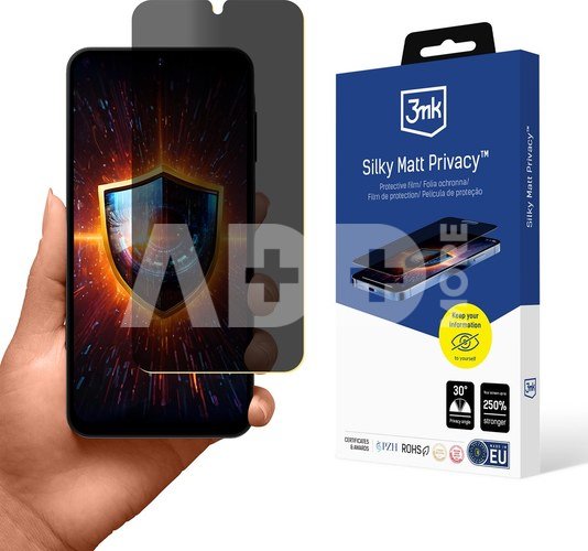3MK | Silky Matt Privacy | Samsung | Galaxy A16 | Black | Privacy film