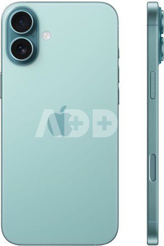 Apple iPhone 16 Plus | Teal | 6.7 " | Super Retina XDR display | 2796 x 1290 pixels | A18 | Internal RAM 8 GB | 512 GB | Dual SIM | 4G | 5G | Main camera resolution 48+12 MP | Secondary camera resolution 12 MP | iOS | 18