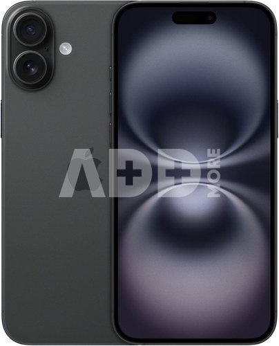 Apple iPhone 16 Plus | Black | 6.7 " | 2796 x 1290 pixels | Internal RAM 8 GB | 128 GB | Dual SIM | 4G | 5G | Main camera resolution 48+12 MP | Secondary camera resolution 12 MP | iOS | 18