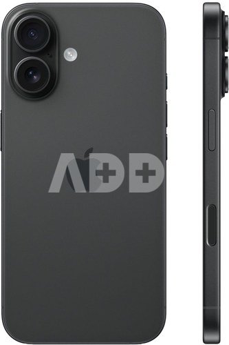 Apple iPhone 16 | Black | 6.1 " | Super Retina XDR | 2556 x 1179 pixels | A18 | Internal RAM 8 GB | 512 GB | Dual SIM | 4G | 5G | Main camera resolution 48+12 MP | Secondary camera resolution 12 MP | iOS | 18