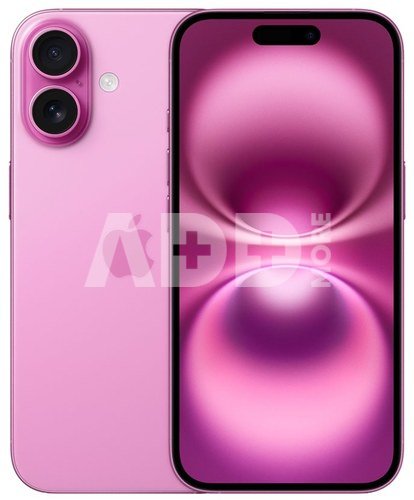 Apple iPhone 16 | Pink | 6.1 " | Super Retina XDR display | 2556 x 1179 pixels | A18 | Internal RAM 8 GB | 256 GB | Dual SIM | 4G | 5G | Main camera resolution 48+12 MP | Secondary camera resolution 12 MP | iOS | 18