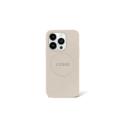 Guess GUHMP16LPGHSMME iPhone 16 Pro6.3" beige/beige hardcase Grained Ring MagSafe | GUESS|GUHMP16LPGHSMME