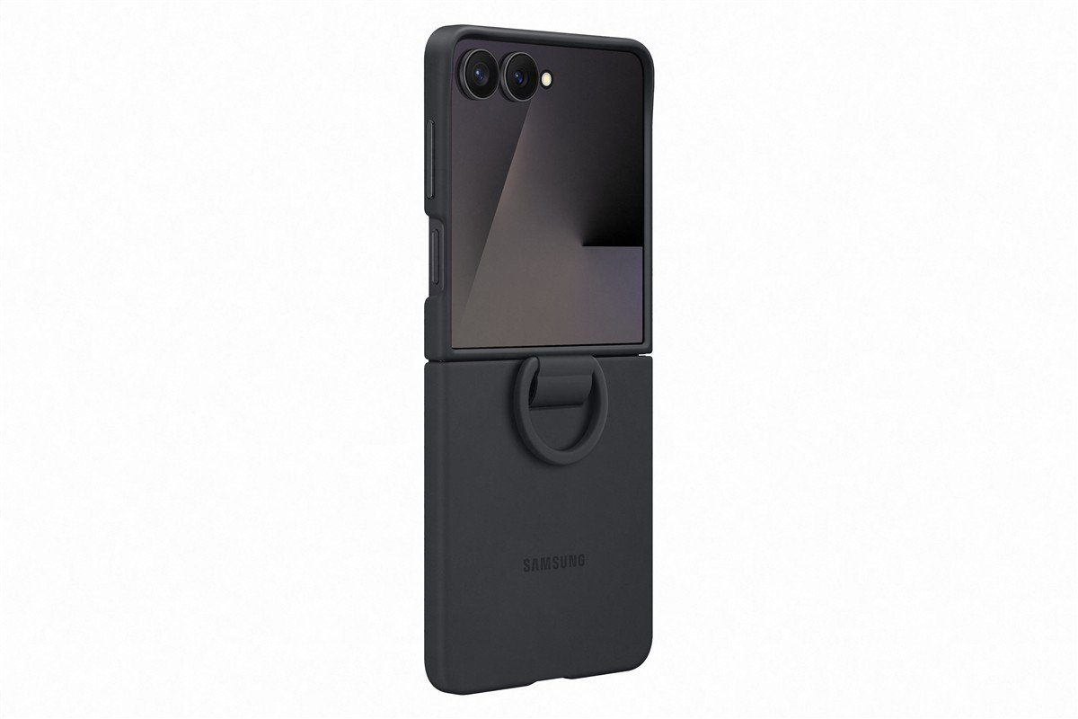 PF766TBEGWW Ring Case (Silicone) Samsung Galaxy Flip7, Black