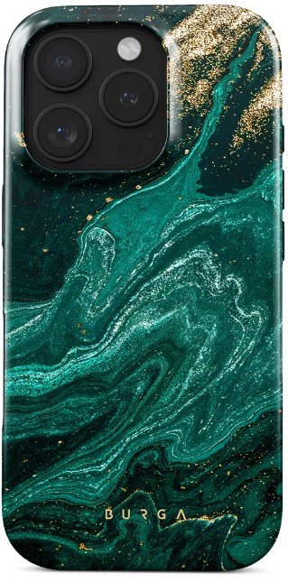 Dėkliukas BURGA iPhone 16 Pro, nugarėlė, Emerald Pool Tough MagSafe