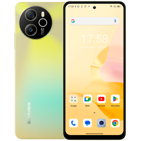 Blackview SHARK 8 8/256GB, 6.78inch FHD+ 1080x2460 IPS LCD 120Hz, MTK6789 Octa-core 2.2GHz, 13MP Front/64MP Rear, Battery 5000mAh, Type-C, Android 13, Fingerprint, Dual SIM, NO charging, Scorching Gold|BVSHARK-GD256_EU