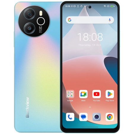 Blackview SHARK 8 8/256GB, 6.78inch FHD+ 1080x2460 IPS LCD 120Hz, MTK6789 Octa-core 2.2GHz, 13MP Front/64MP Rear, Battery 5000mAh, Type-C, Android 13, Fingerprint, Dual SIM, NO charging, Galaxy Blue|BVSHARK-BL256_EU