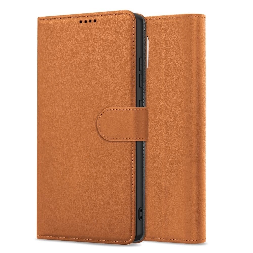 Rudas dėklas "Fancy Wallet" telefonui Samsung Galaxy A13 4G