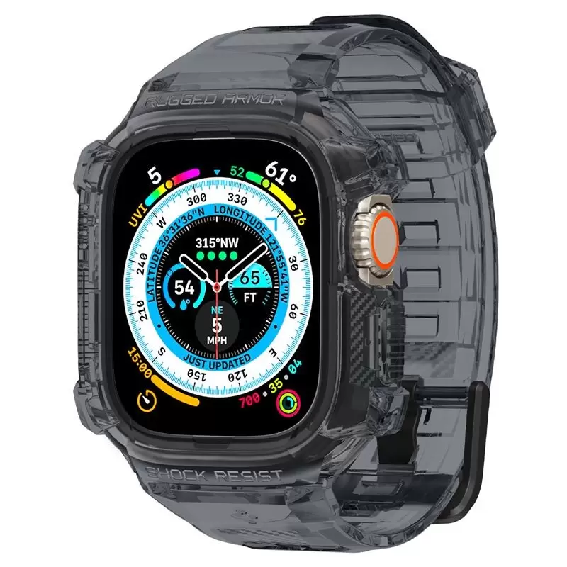 Spigen Rugged Armor Pro, space crystal - Apple Watch Ultra 2/Ultra 49mm
