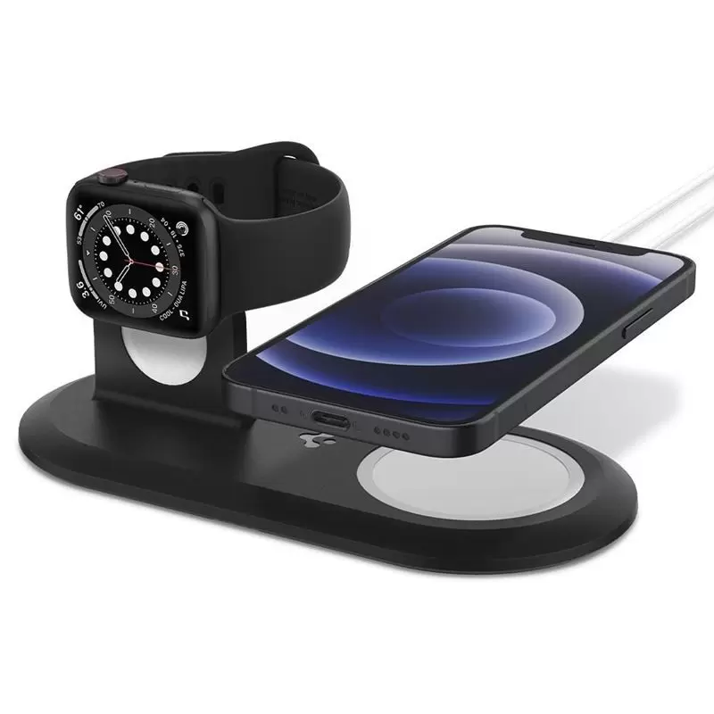 Spigen Magsafe Charger - Apple watch stand 2 in 1 Mag Fit Duo, black