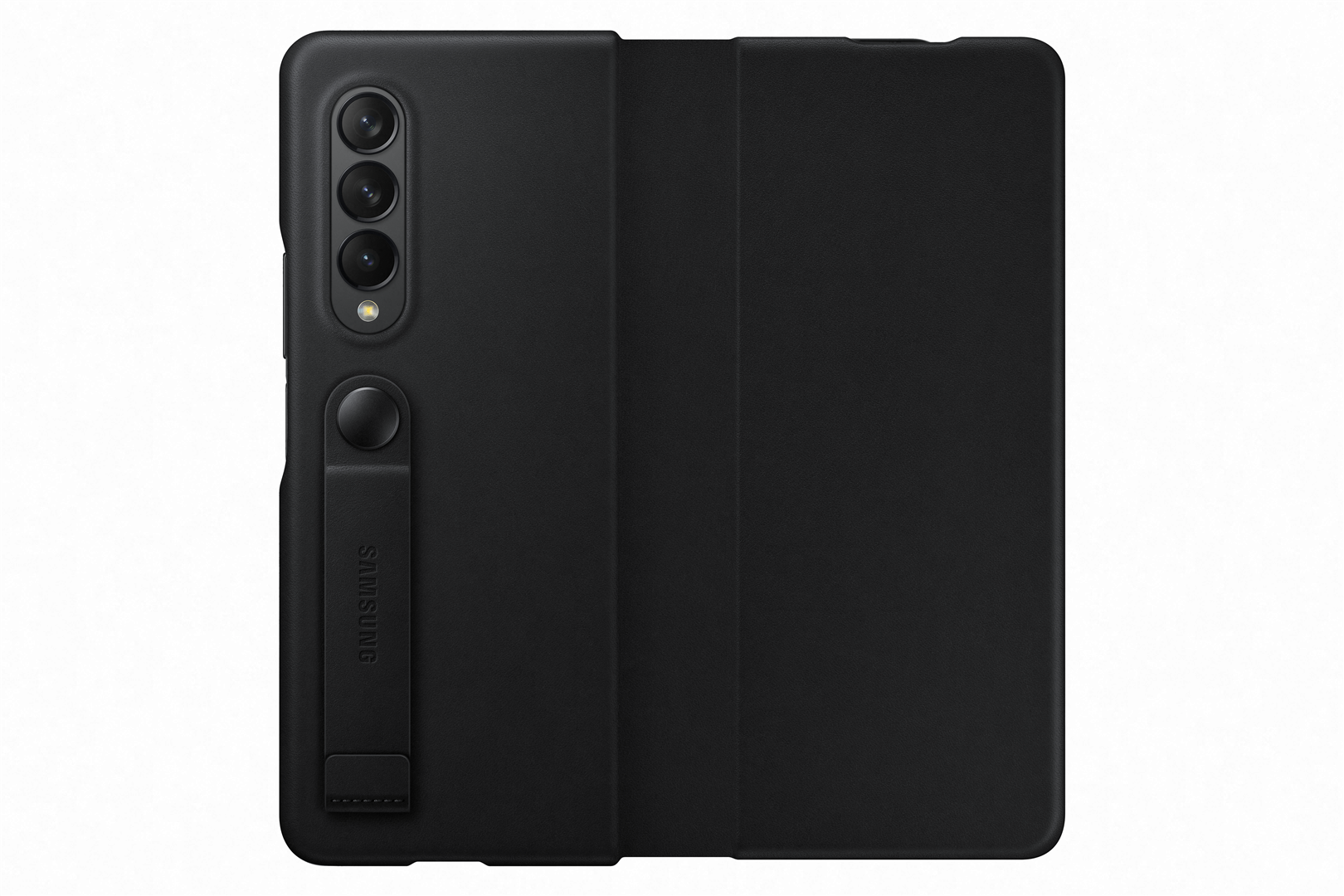 Dėkliukas SAMSUNG Galaxy Fold3 knygutė, odinis, Black